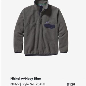 PATAGONIA UNIsex Synchilla® Snap-T Fleece Pullover